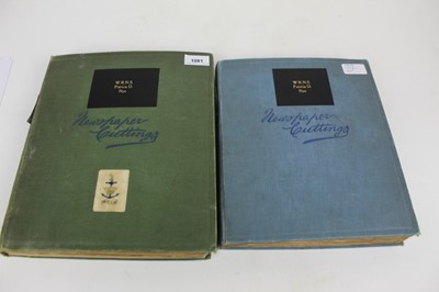 Lot 1081 - WW11 British Wren - Patricia D Nye's scrapbooks. Containing letters relating to Offices Training course 1939, appointments, greeting cards, photographs, parades, cuttings, telegrams etc.