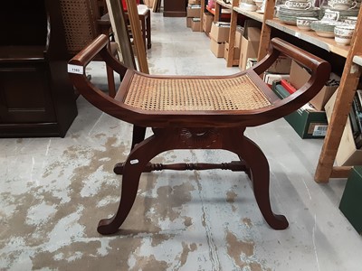 Lot 1103 - Good quality dressing stool with cane seat