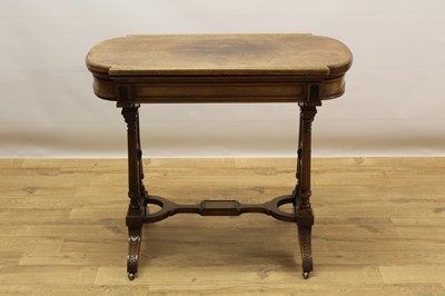 Lot 735 - Fine quality early Victorian rosewood card table