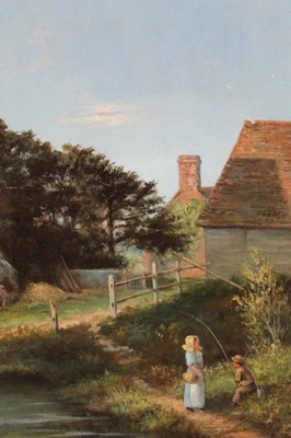 Lot 109 - H. Inglis oil on canvas- a Sussex village