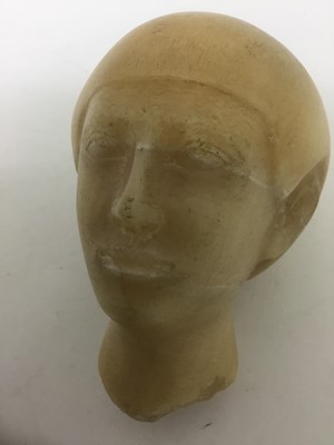Lot 30 - Christmas present for your mummy: Egyptian carved alabaster head