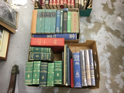 Lot 361 - Books- Three boxes to include various Lloyds Register of Yachts and The War at Sea