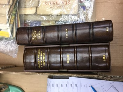 Lot 363 - Books- Two finely rebound volumes- Peoples History of Essex and Priates & Piracies & Remarkable Shipwrecks (2 books)