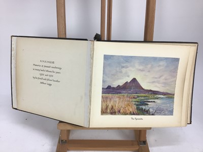 Lot 1164 - Album of watercolours by Arthur Legge