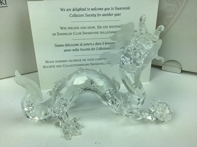 Lot 570 - Swarovski crystal Annual Edition 1997, Fabulous Creatures - The Dragon,  boxed