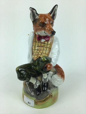 Lot 61 - Royal Stafford limited edition model of a well dressed fox, number 511 of 2500