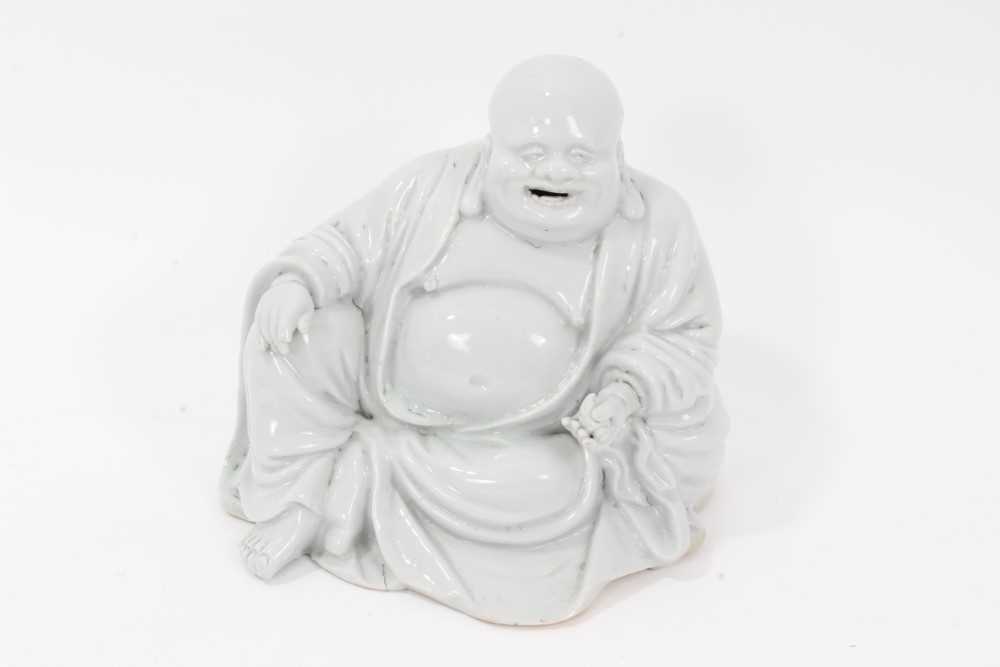 Lot 66 - Antique Chinese Qing blanc de chine figure of Budai