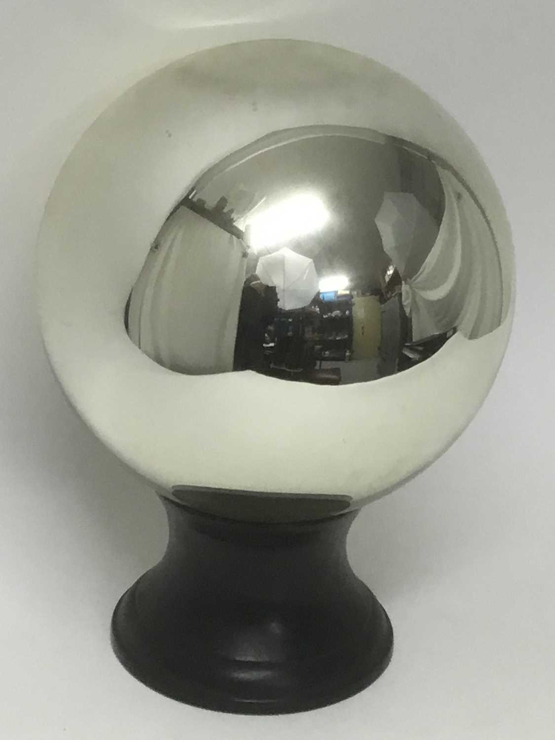 Lot 7 - Large witch ball on stand