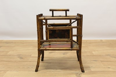 Lot 726 - Victorian aesthetic bamboo magazine rack