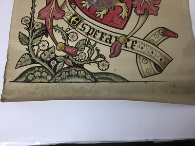 Lot 163 - Two late 19th century painted armorials