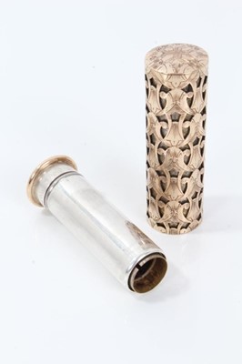 Lot 304 - Boucheron lipstick holder, the silver tube...