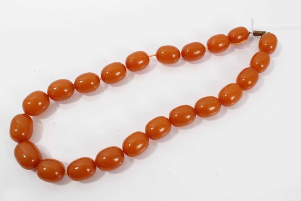 Lot 17 - Amber necklace