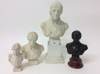 Lot 94 - Collection of Four busts of Admiral Lord Nelson