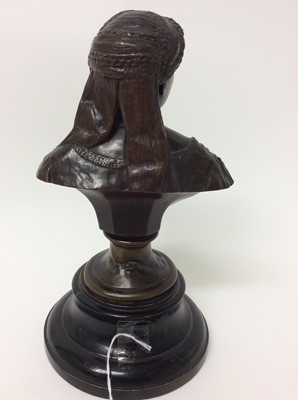 Lot 91 - Late Victorian Bronze bust of H.M.Queen Victoria