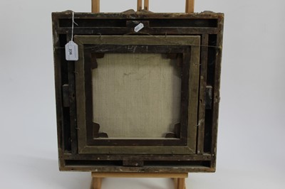 Lot 236 - Manner of Thomas Smythe (1825-1907) oil on canvas - a winter landscape, tondo, in gilt frame, 29.5cm diameter