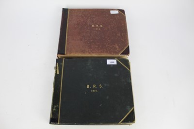 Lot 1099 - Two scrapbooks belonging to Betty R Smith 1914 - 1917.  Charting her school days at The Manor House, Brondesbury and Fulham Palace  sports, school rooms, friends, Switzerland etc. Then as Nurse Smi...