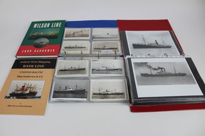 Lot 1147 - Group of shipping related postcards, photographs and other ephemera, many relating to the Wilson Line Hull.