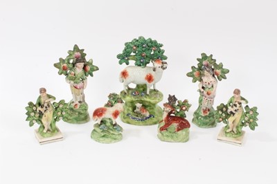 Lot 62 - Group of early 19th century Staffordshire pearlware bocage figures