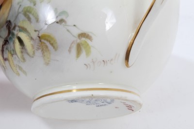 Lot 41 - Royal Worcester trio painted by William Powell