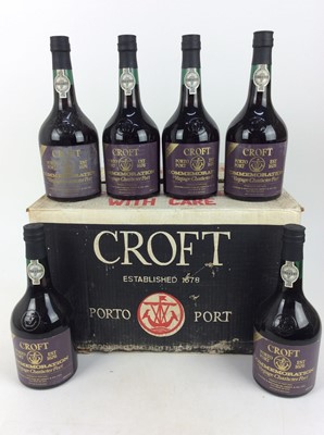 Lot 114 - Port - six bottles of Croft Commemoration Vintage Character Port