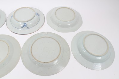 Lot 22 - Seven 18th century Chinese export dishes