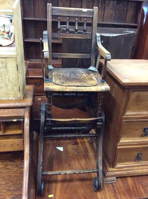 Lot 1010 - Late Victorian child's high chair