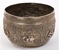 Lot 530 - Late 19th / early 20th century Burmese silver...