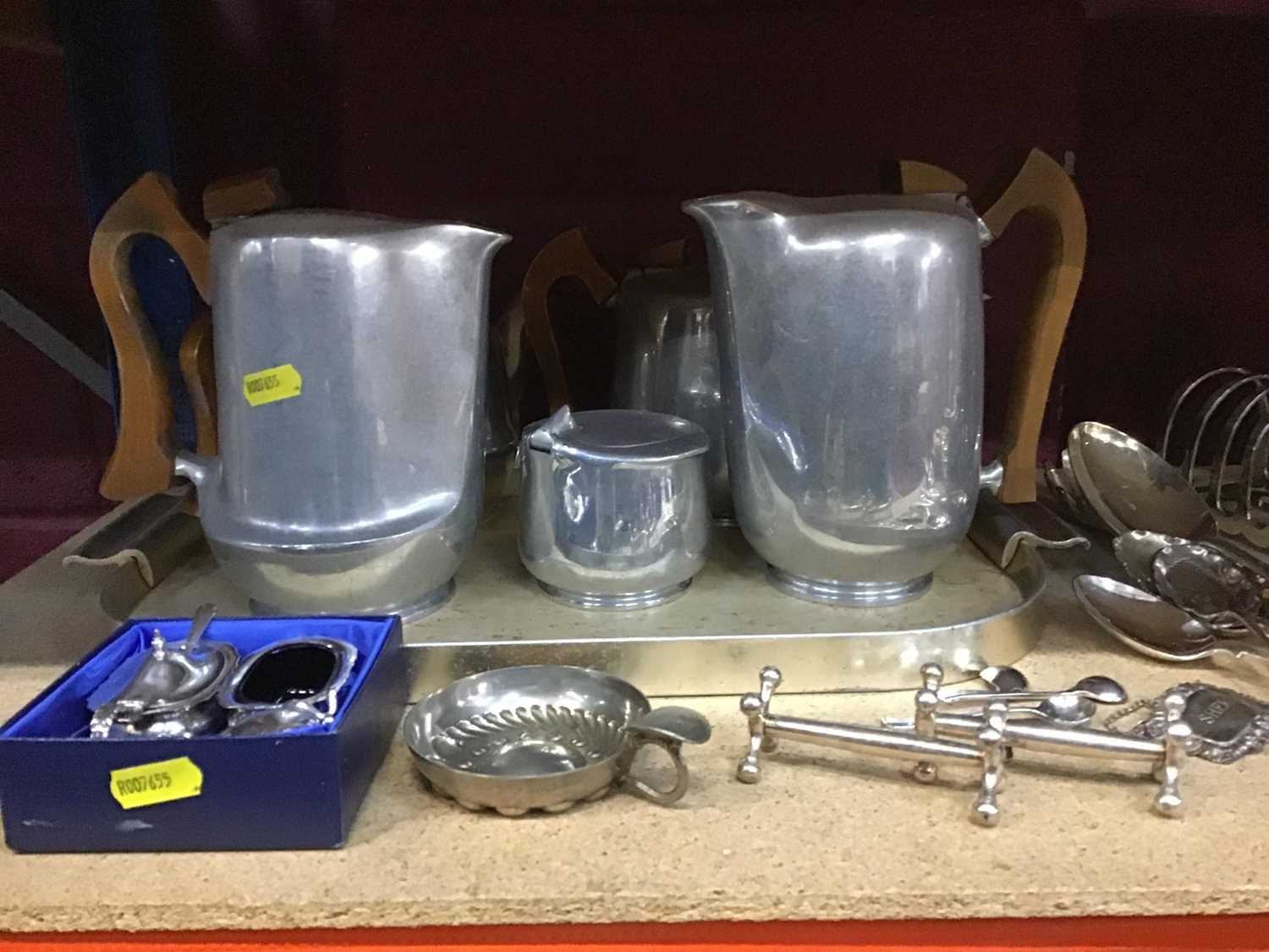 Lot 545 Silver plated items