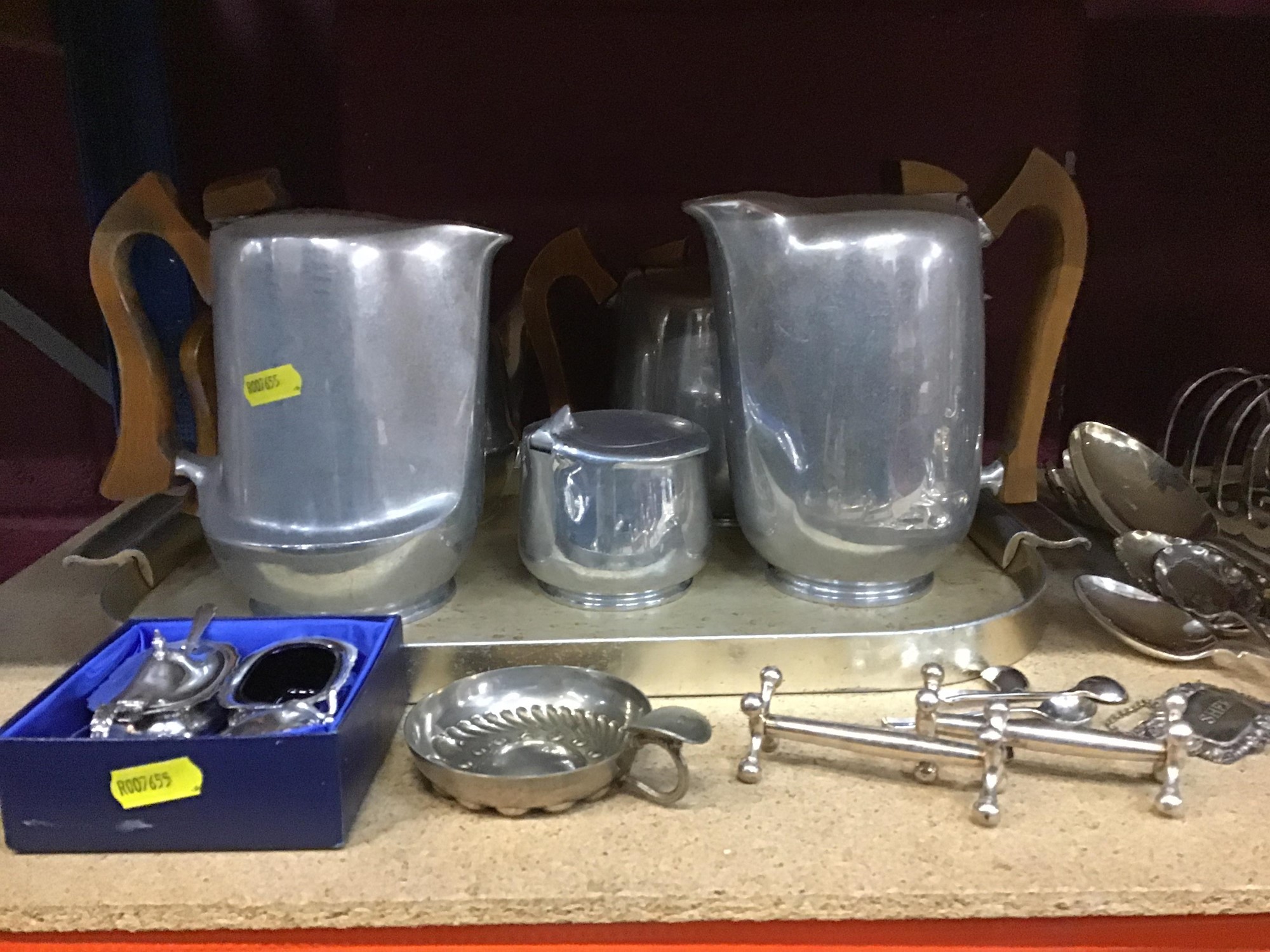 Lot 545 Silver plated items
