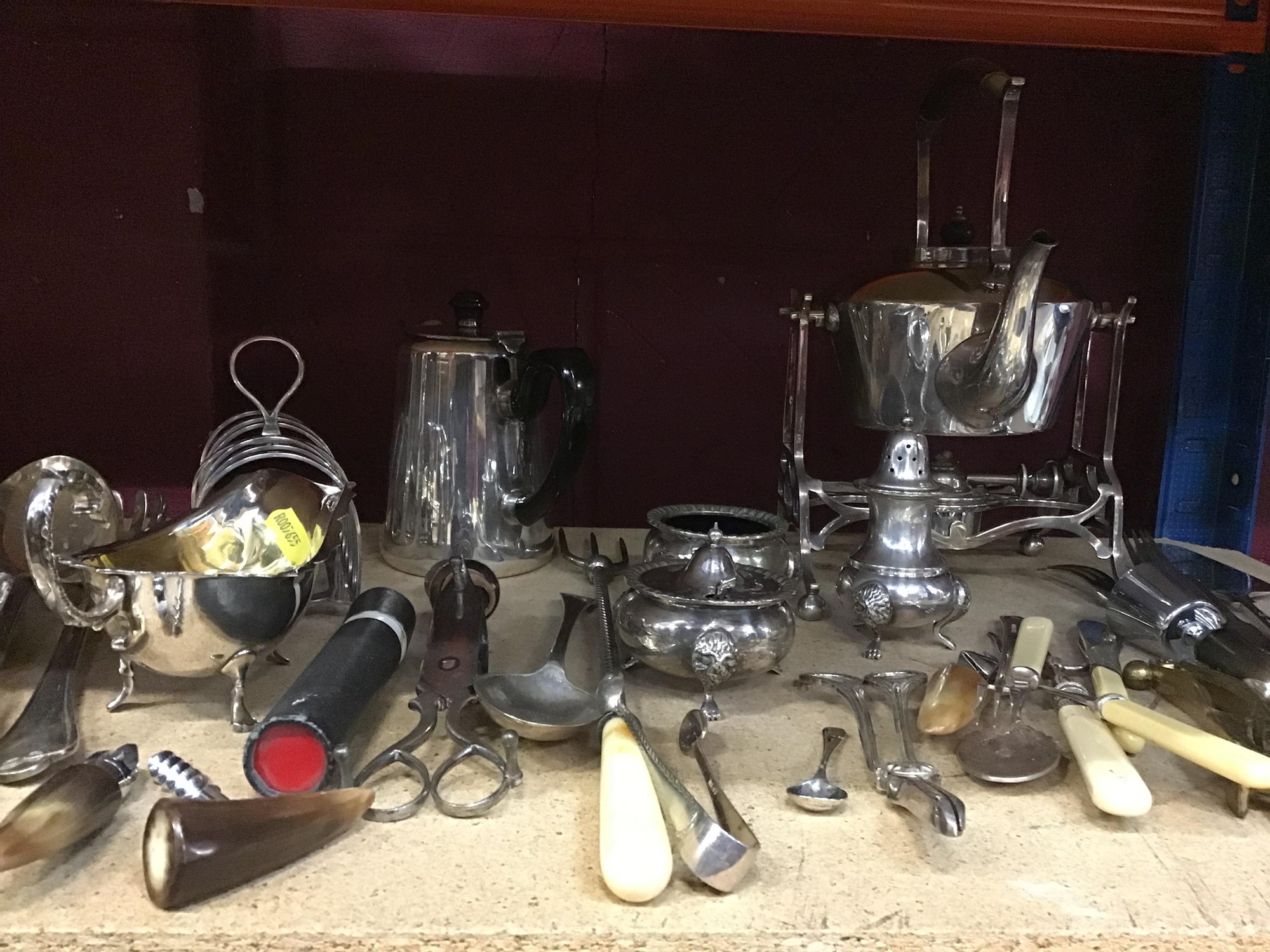 Lot 545 Silver plated items