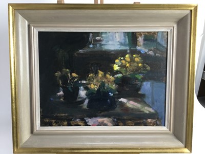 Lot 252 - Nat Young - oil on canvas still life