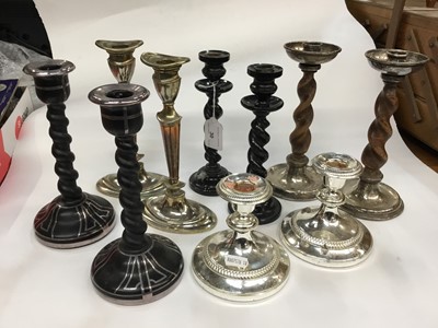 Lot 30 - Group of candlesticks