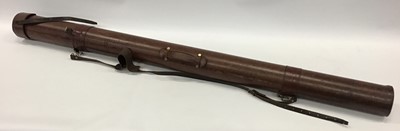 Lot 1937 - Good quality large leather rod carrier