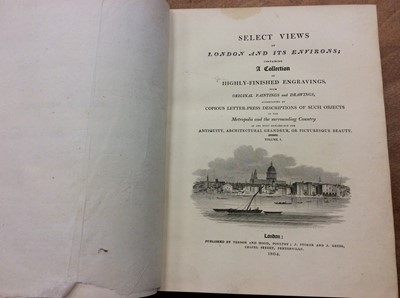 Lot 1265 - Select Views of London and its Environs, London 1804-05, 2vols in one, 4to