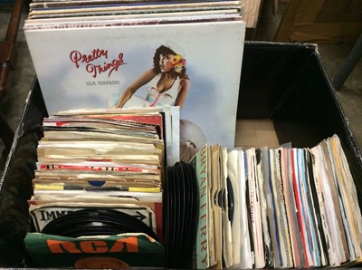 Lot 483 - LP records including The Who, Pretty Things, Emerson Lake and Palmer and Yes Together with approx. 140 singles