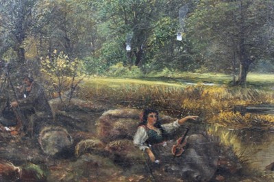 Lot 280 - 19th century oil on canvas - landscape