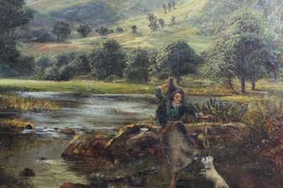 Lot 280 - 19th century oil on canvas - landscape