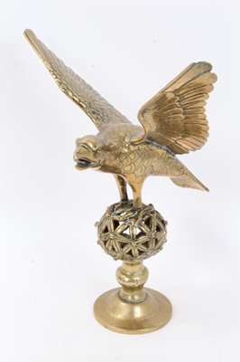 Lot 294 - Ecclesiastical brass pulpit finial