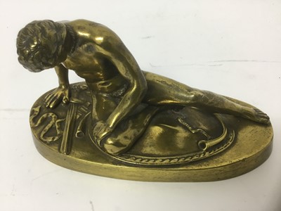 Lot 154 - Grand Tour bronze figure - The dying Gaul
