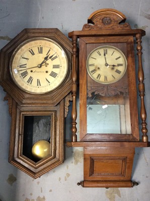 Lot 447 - Two wall clocks