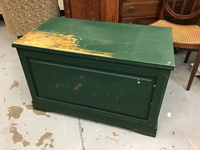 Lot 861 - Painted Painted pine blanket box