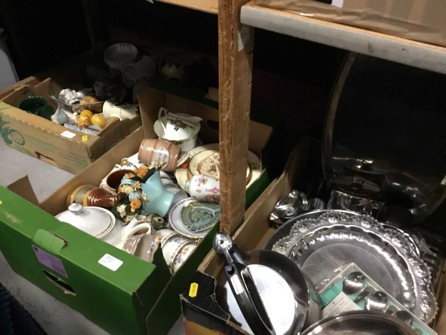 Lot 530 - One box of Stainless steel and other metalware