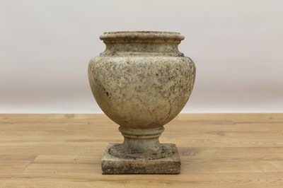 Lot 722 - Heavy 19th century marble urn