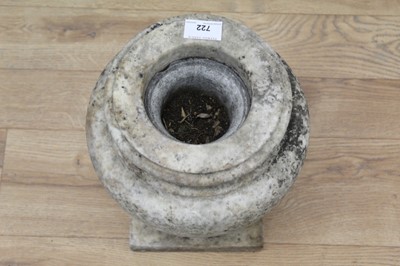 Lot 722 - Heavy 19th century marble urn