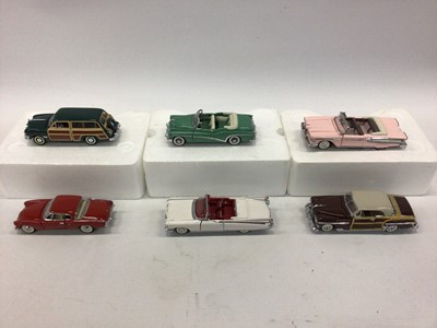 Lot 1569 - Franklin mint cars of the fifties collection models together with display stand