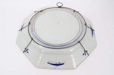 Lot 130 - Japanese charger of octagonal form together with another of circular form (2)