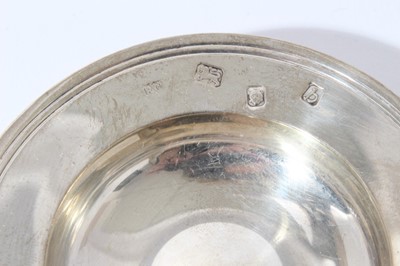 Lot 85 - Pair of Contemporary silver Armada dishes of conventional form, (London 1957), maker William Comyns & Sons Ltd, 3oz, 8.2cm in diameter