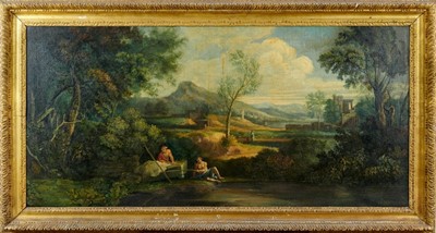 Lot 1237 - Follower of Jan Frans van Bloemen, called Orizzonte (Flemish, 1662-1749), oil