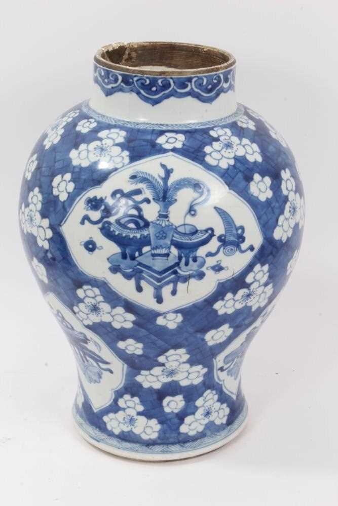 Lot 93 - Chinese blue and white vase