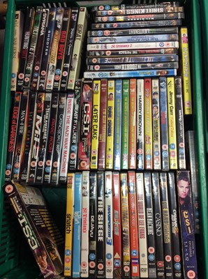 Lot 451 - Three boxes mixed DVDs and CDs